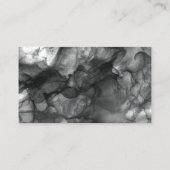 Fett Schwarz-Weiß-Logo Visitenkarte (Rückseite)