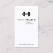Fett Schwarz/Weiß Personal Trainer Business Card Visitenkarte (Vorderseite)
