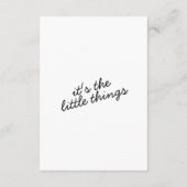 Fett Schwarz & Weiß Retro Moderne Hochzeitsdetails Begleitkarte (Rückseite)