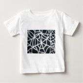 Fett Schwarz-Weiß-Spider-Webgeometrie Baby T-shirt (Vorderseite)