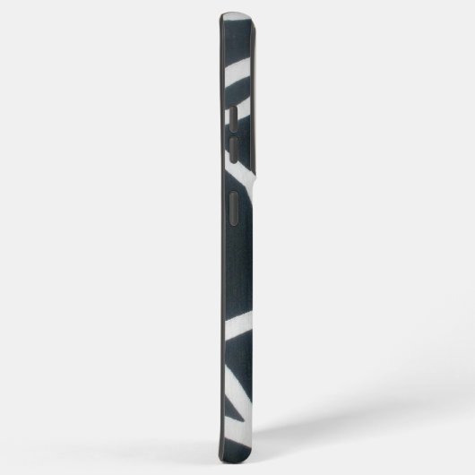 Fett Schwarz-Weiß-Spider-Webgeometrie Samsung Galaxy Hülle (Rechte Seite)