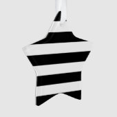 Fett-Schwarz-Weiß-Streifen-Design Ornament (Vorderseite)