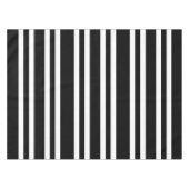Fett Schwarz-Weiß-Streifen Muster Tischdecke (Vorderseite (Horizontal))