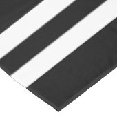 Fett Schwarz-Weiß-Streifen Muster Tischdecke (Schrägansicht)