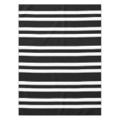 Fett Schwarz-Weiß-Streifen Muster Tischdecke (Vorderseite)