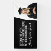 Fett-schwarze Abschluss-Hintergrundbanner Banner (Vertikal)