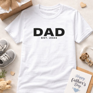 Fett-schwarzes Dad-Established-T-Shirt T-Shirt