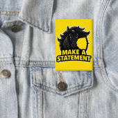 Fett Schwarzes Pferd mit Motivierend Text Button (Insitu)