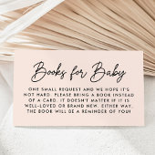 Fett Script Blush Baby Shooting Book Request Begleitkarte