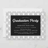 Fett-Script-Foto-Graduierungspartei Einladung (Rückseite)