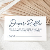 Fett-Script-Navy-Baby-Duschabwaschgerät Begleitkarte