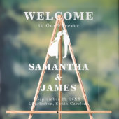 Fett Serif Modern Wedding Entry Sign Acrylschild (Neutral)