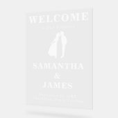 Fett Serif Modern Wedding Entry Sign Acrylschild (Winkel)
