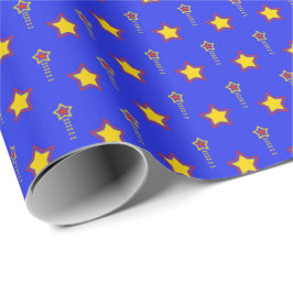 Fett Shooting Star Celebration Geschenkwrap Geschenkpapier