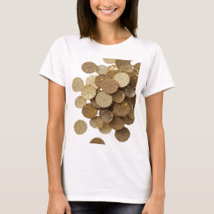 Fett SILBER GOLDENE BLÄTTER Fett Design T-Shirt