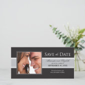 Fett Silver Strip Ankündigung Datum freihalten (Stehend Vorderseite)