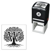 Fett Single Initial Over Tree of Life #2 Permastempel (Beispiel)