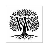 Fett Single Initial Over Tree of Life #2 Permastempel (Design)