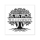 Fett Single Initial Over Tree of Life Name #2 Permastempel (Design)