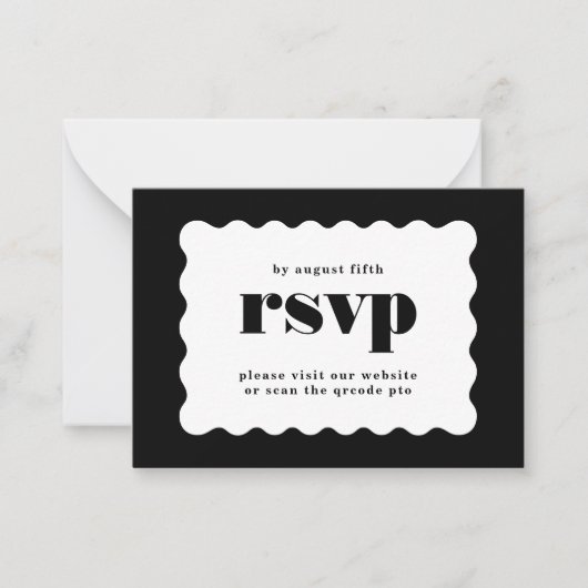 Fett skalierte Schwarz-weiße QR-CODE-UAWG an der G Mitteilungskarte (Vorderseite)