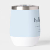 Fett Soft Blau Modern 50. Geburtstag Custom  (Vorderseite)