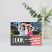 Fett Spaß Einfach verkaufte Werbevorlage Postkarte (Stehend Vorderseite)