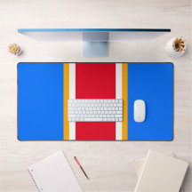 Fett Sporty Bright Red White Blue Racing Streifen