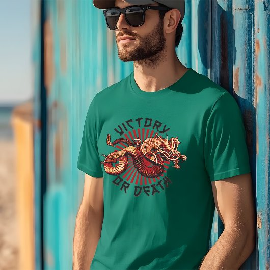 Fett-Statement-T-Shirt für Krieger: Sieg oder Tod T-Shirt