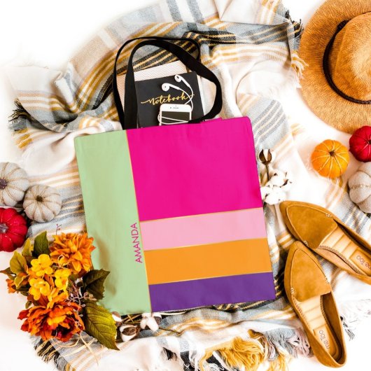 Fett Stilvolles Chic Farbiges Pattern Thema Tasche