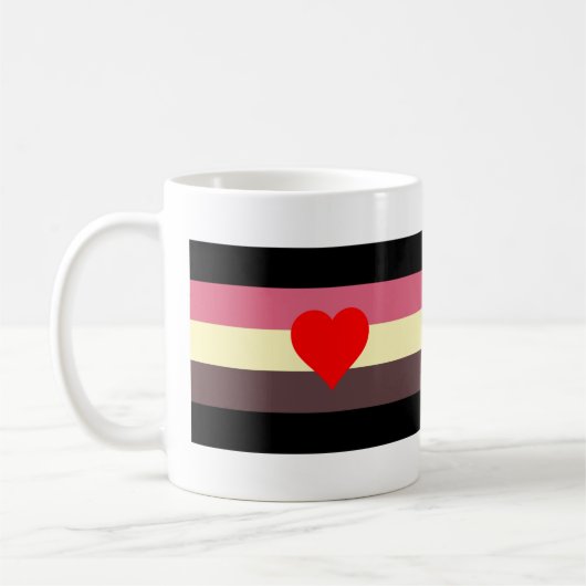 Fett-Stolperflagge Kaffeetasse (Links)