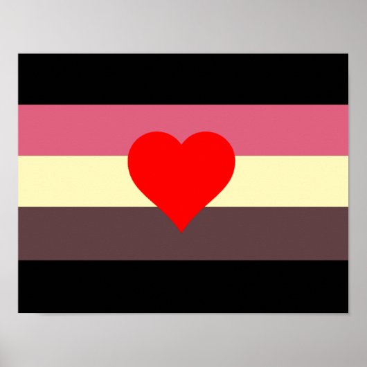 Fett-Stolperflagge Poster (Vorne)