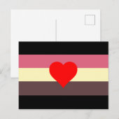 Fett-Stolperflagge Postkarte (Vorne/Hinten)