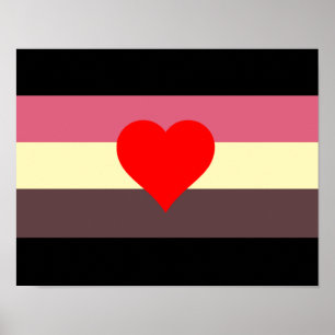 Fett Stolz Flagge Poster