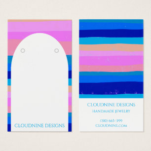 Fett Streifen Arch Earring Juwelier Display Card
