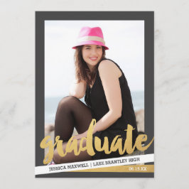 Fett Streifen Foto Abschluss Annoucement Ankündigung