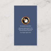 Fett-Stylisches Klebeschicht Visitenkarte (Rückseite)