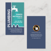 Fett-Stylisches Klebeschicht Visitenkarte (Vorne/Hinten)