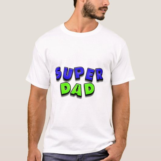 Fett Super Dad Grafik T-Shirt (Vorderseite)