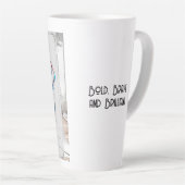 Fett, tapfer und brillant - Eleganter Kaffee Milchtasse (Rechte Ecke)