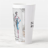 Fett, tapfer und brillant - Eleganter Kaffee Milchtasse (Vorderseite)