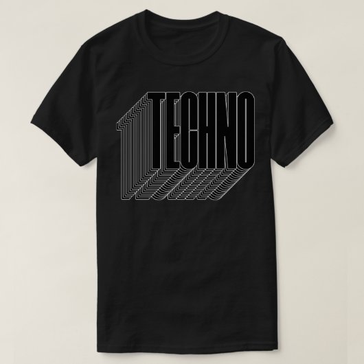fett Techno 1 T-Shirt (Design vorne)