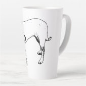 Fett Terrier Mix Ganzkörperprofil Tasse (Rechte Ecke)