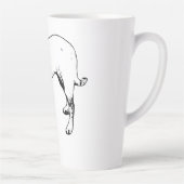 Fett Terrier Mix Ganzkörperprofil Tasse (Rechts)