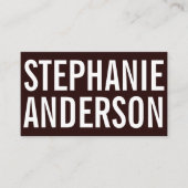 Fett Text Deep Red Visitenkarte (Vorderseite)