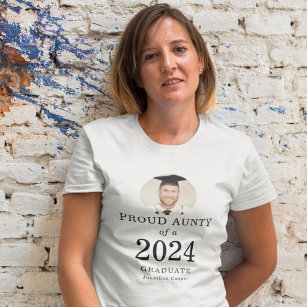 Fett-Text-Foto Proud Aunty of 2023 Graduate T-Shirt