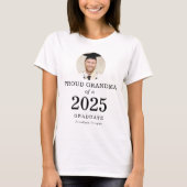 Fett-Text-Foto Proud-Oma 2023 Absolvent T-Shirt (Vorderseite)