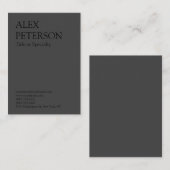 Fett Text Grau Beruflich Visitenkarte (Vorne/Hinten)