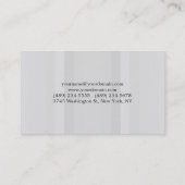 Fett Text Gray Stilvoll Moderne Gegenwart Visitenkarte (Rückseite)