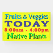 Fett Text Heute Fabric Grosses Zeichen Banner (Horizontal)