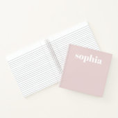 Fett-Text | Ihr Name in Rosa Notizblock (Innenseite)